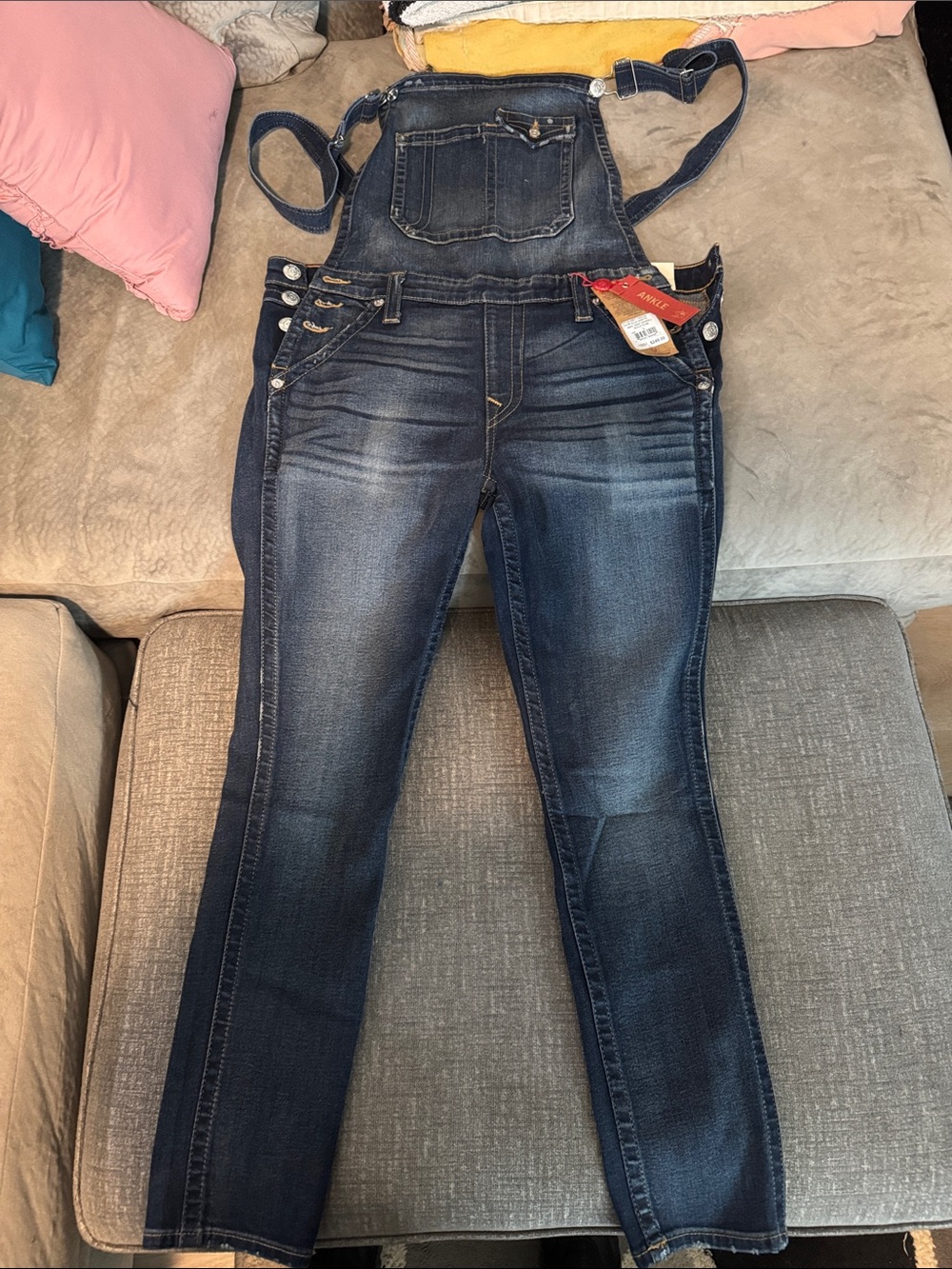 True Religion Dark Blue Denim Women's Overalls